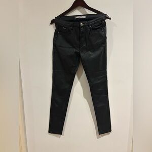 Black Women's Faux leather Jean